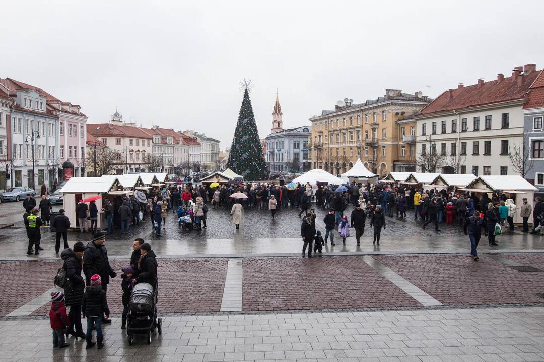 Kalėdų eglutės įžiebimas Vilniaus rotušėje