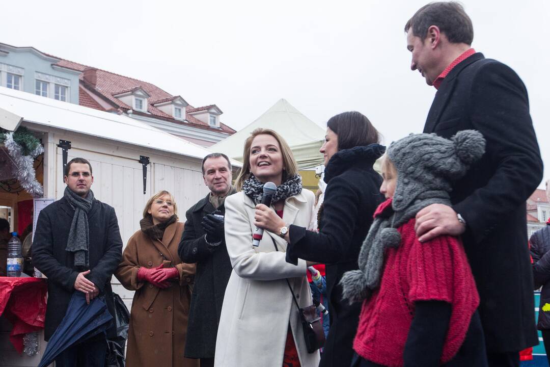 Kalėdų eglutės įžiebimas Vilniaus rotušėje