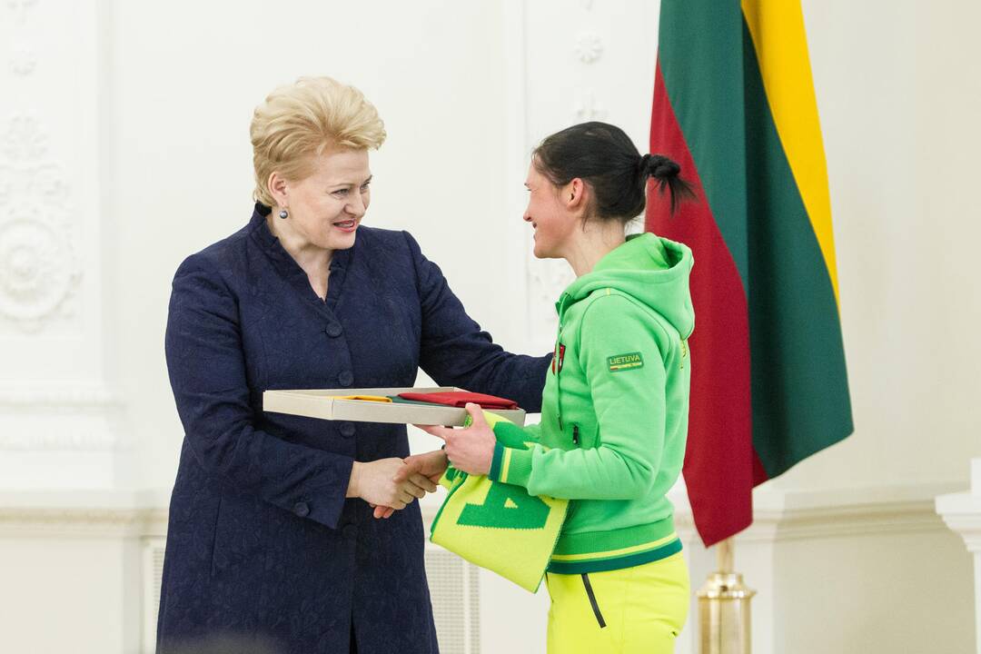 Prezidentė D.Grybauskaitė išlydėjo Lietuvos olimpiečius į Sočio olimpines žaidynes