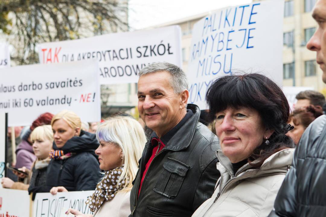 Tautinės mažumos vėl surengė protestą