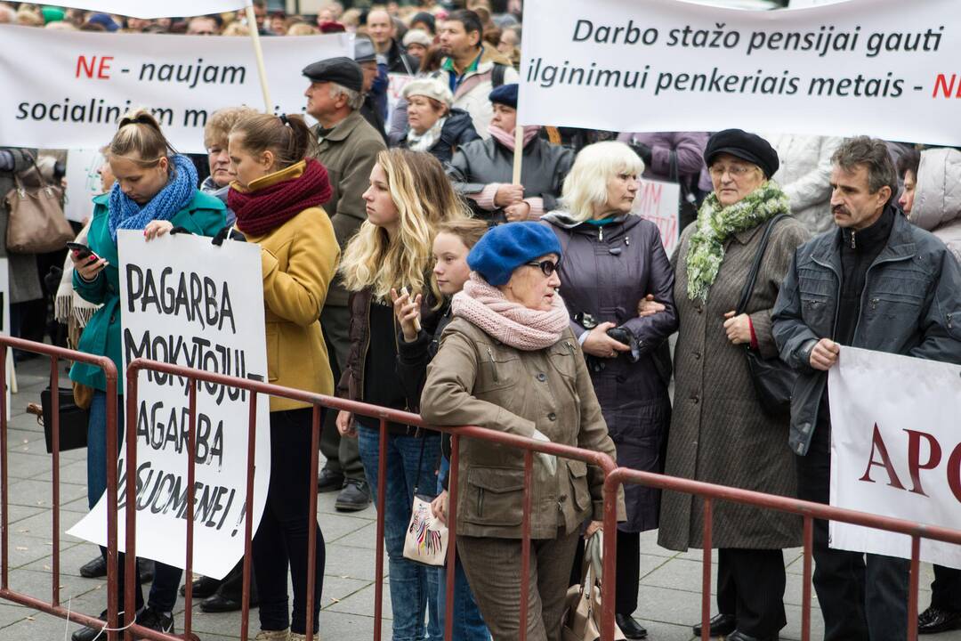 Tautinės mažumos vėl surengė protestą