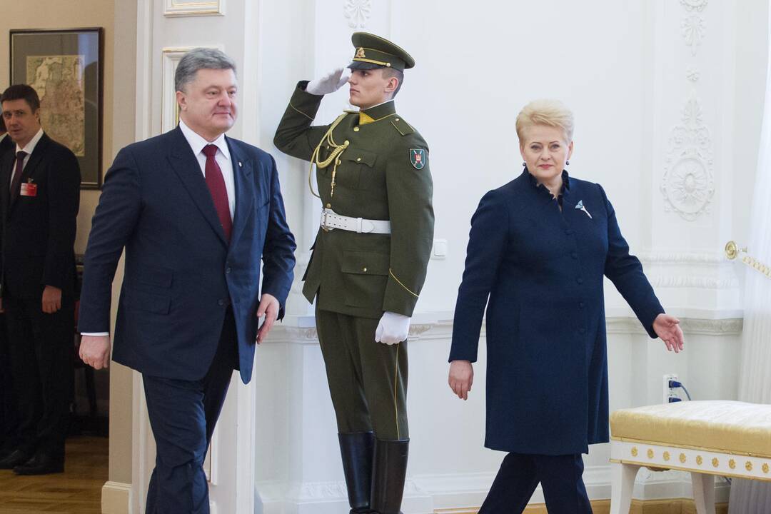 D. Grybauskaitė priėmė Ukrainos prezidentą