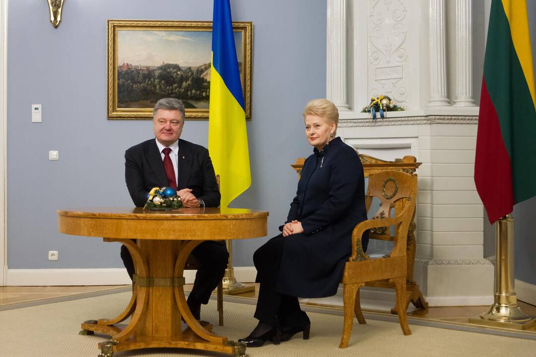 D. Grybauskaitė priėmė Ukrainos prezidentą