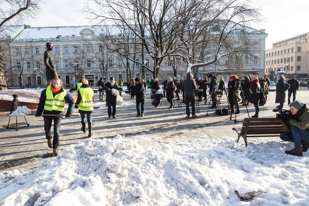 Kultūrinės spaudos atstovų protesto akcija