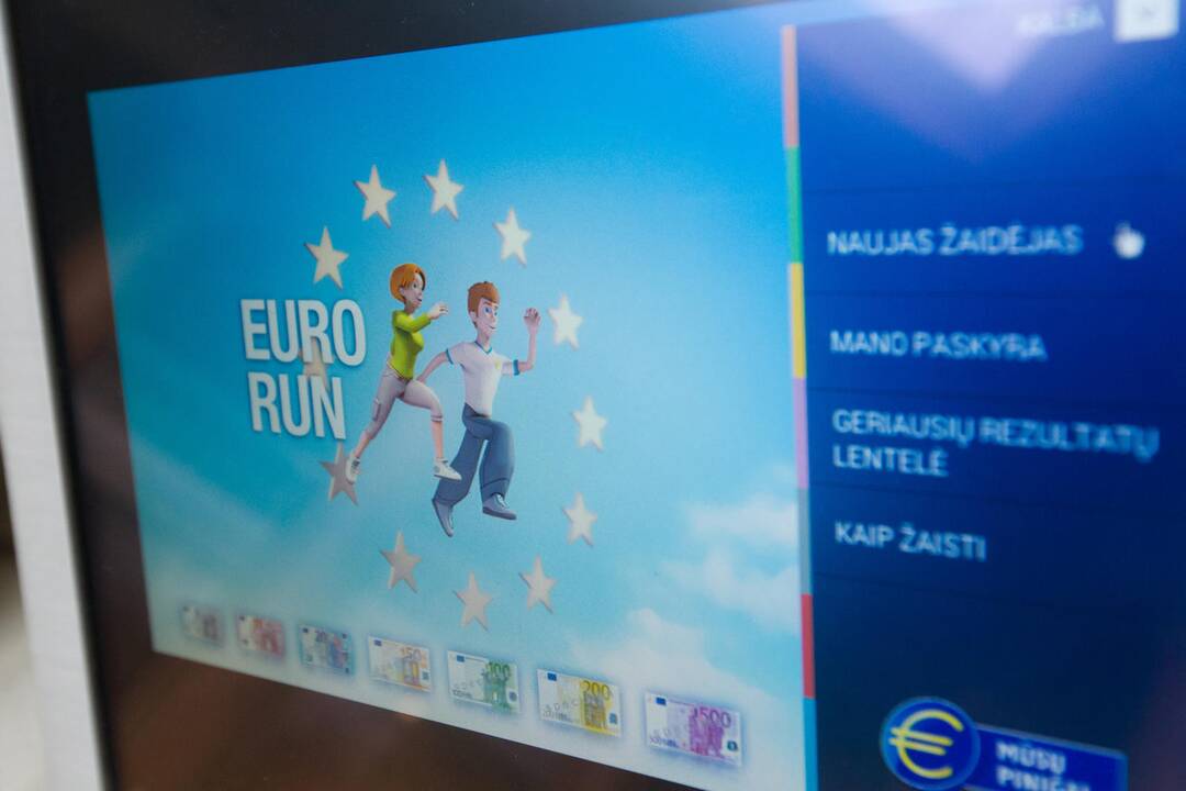 Edukacinio žaidimo apie eurą „Euro Run“ finalas