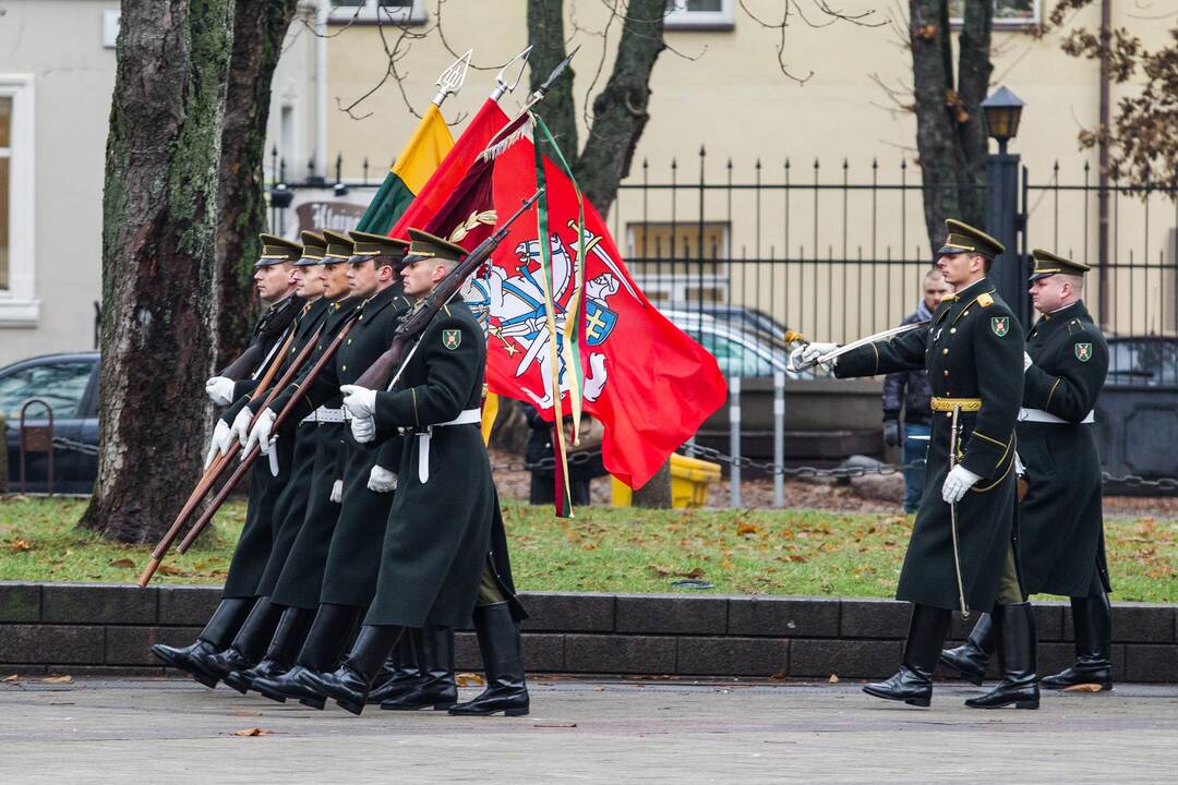 Garbės sargybos kuopos įkūrimo metinių minėjimas