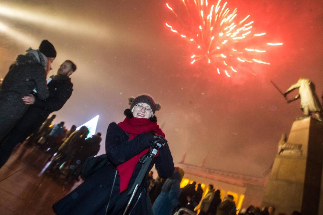 Vilnius pasitiko 2017-uosius