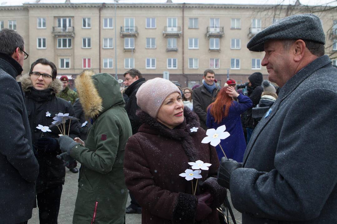 Simbolinė neužmirštuolių pieva Laisvės gynėjams