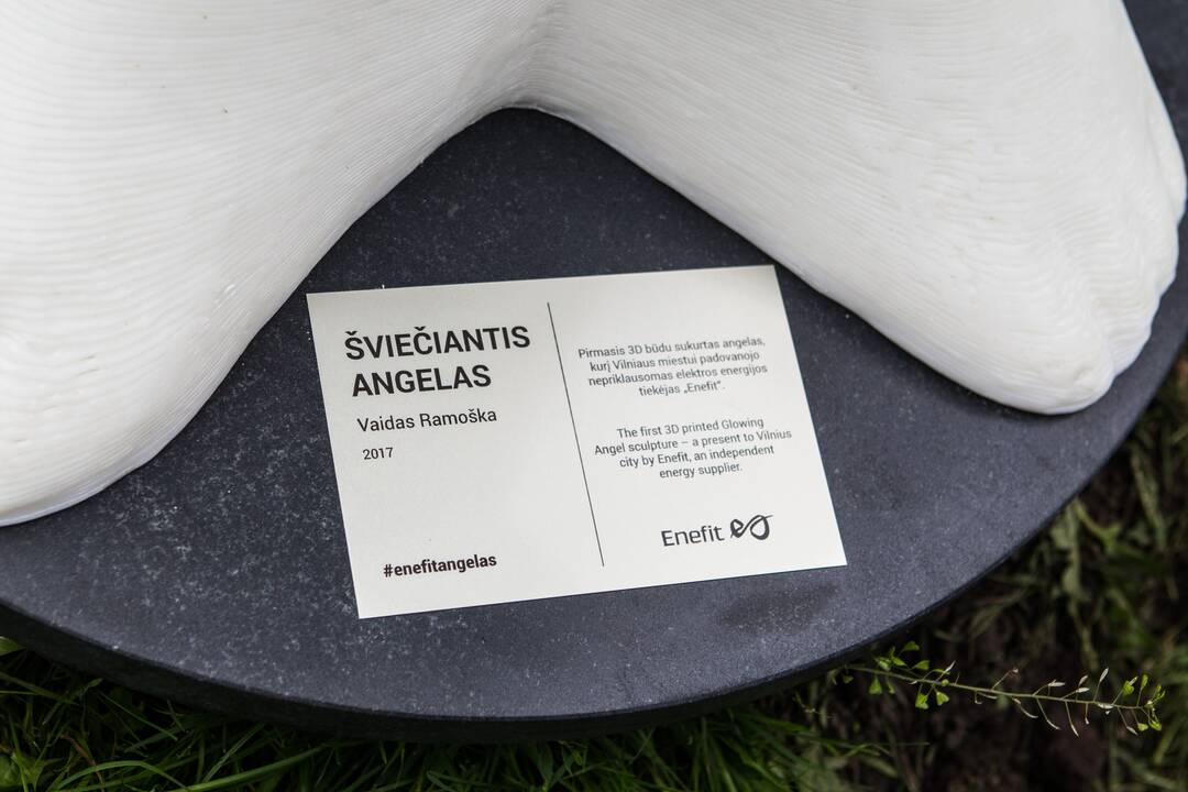 Misionierių sodų parke – šviečiantis angelas