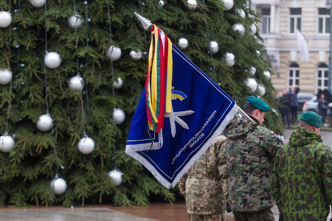 Iškilminga kariuomenės dienos rikiuotė Vilniuje