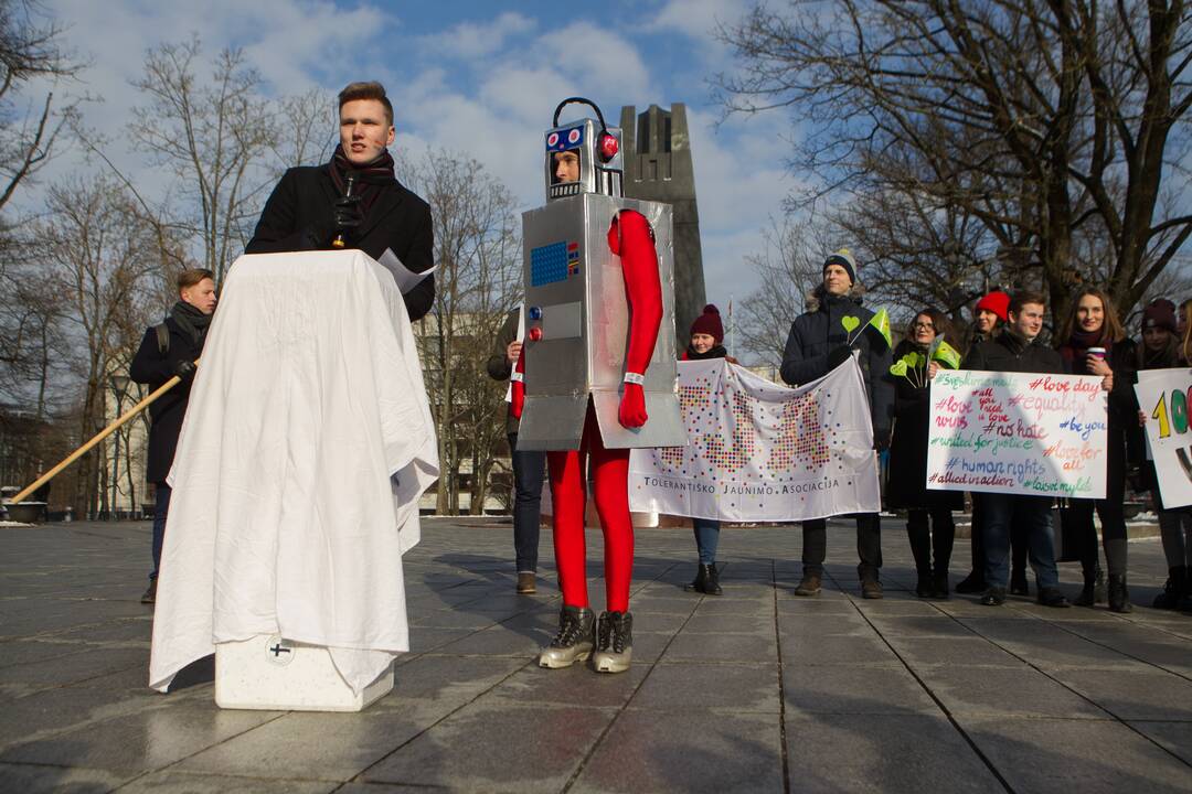 Prie Vyriausybės – akcija už homoseksualų teises