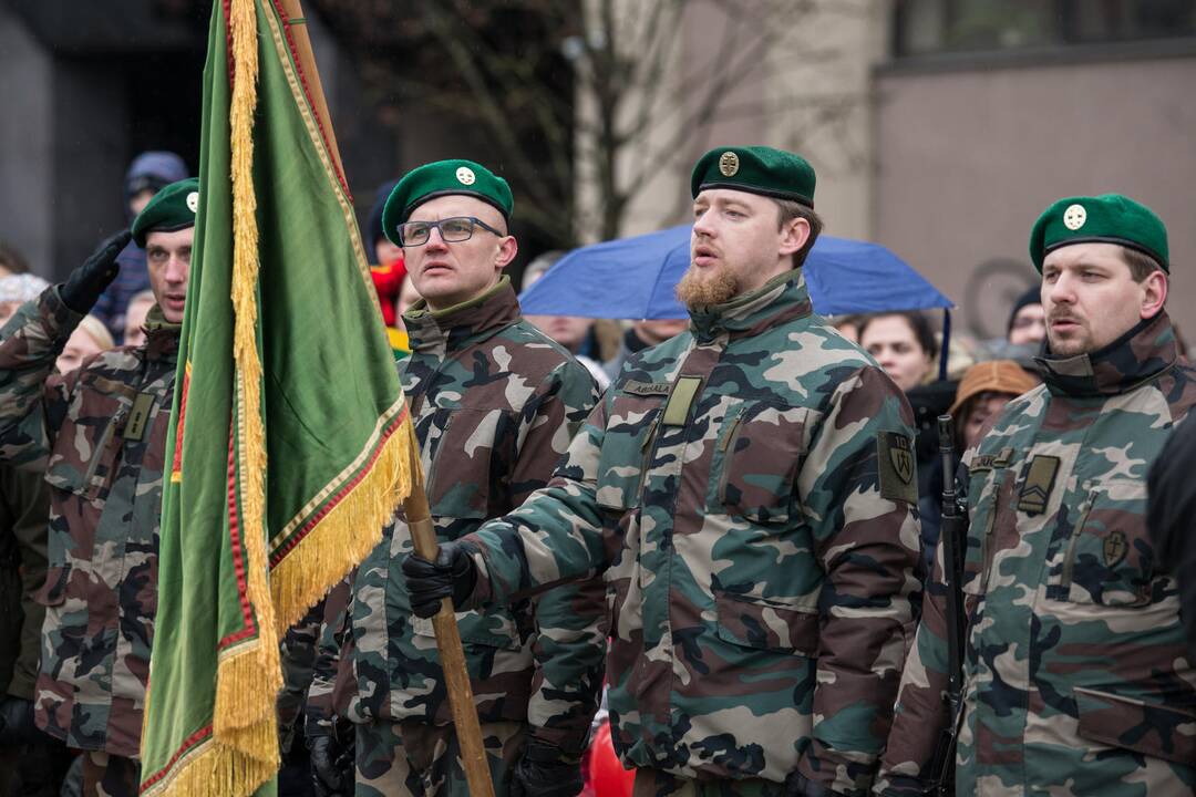 Vėliavų pakėlimo ceremonija Kovo 11-osios proga