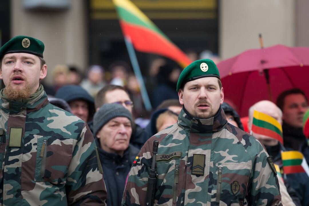 Vėliavų pakėlimo ceremonija Kovo 11-osios proga