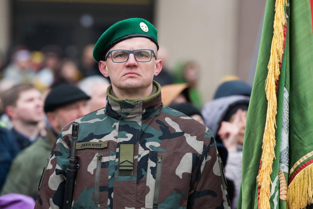 Vėliavų pakėlimo ceremonija Kovo 11-osios proga