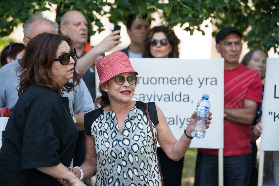 Žydai surengė protesto akciją