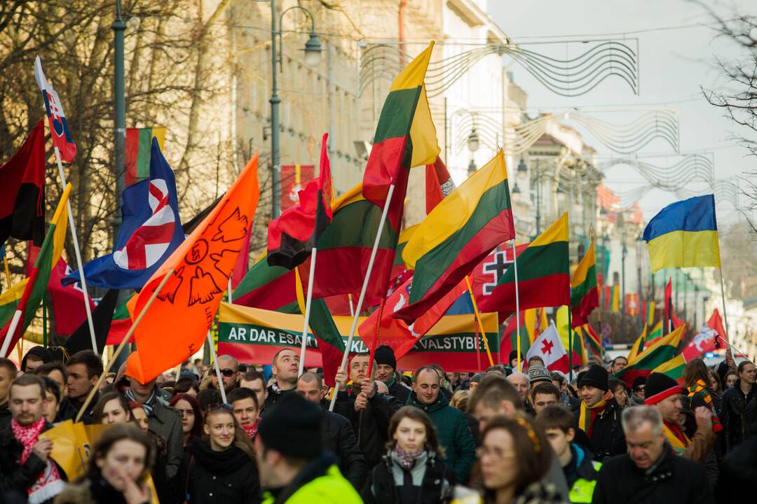 Patriotinės eitynės „Tėvynei“ sostinės Gedimino prospektu