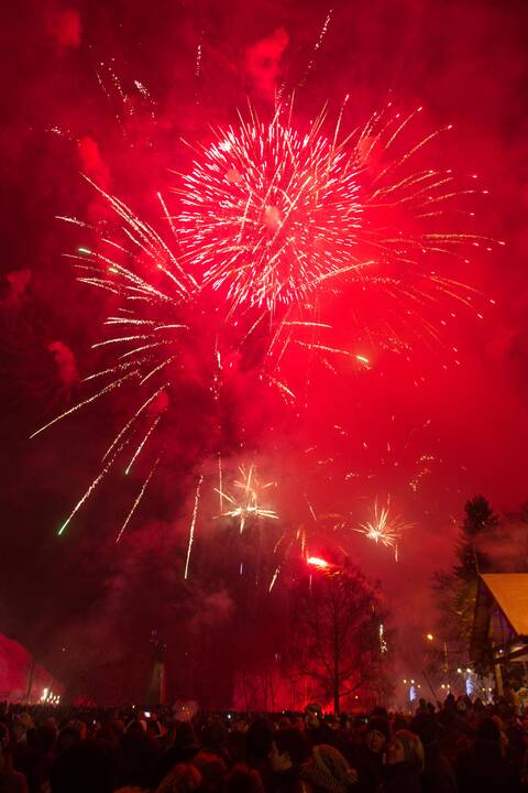 Vilniečiai švenčia 2016-ųjų metų sutiktuves