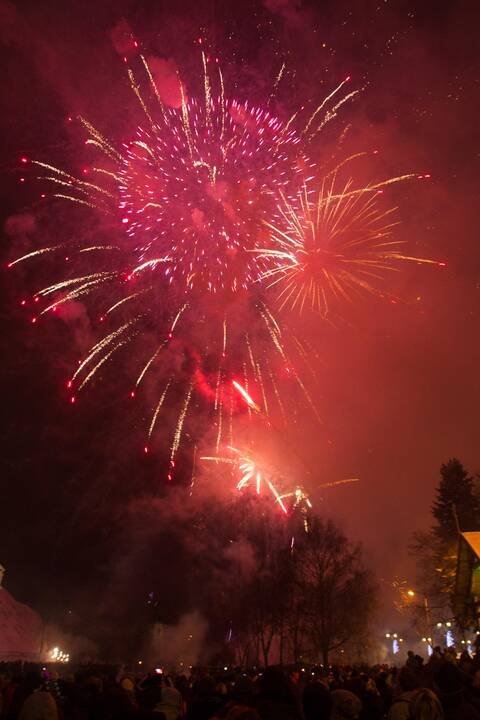 Vilniečiai švenčia 2016-ųjų metų sutiktuves