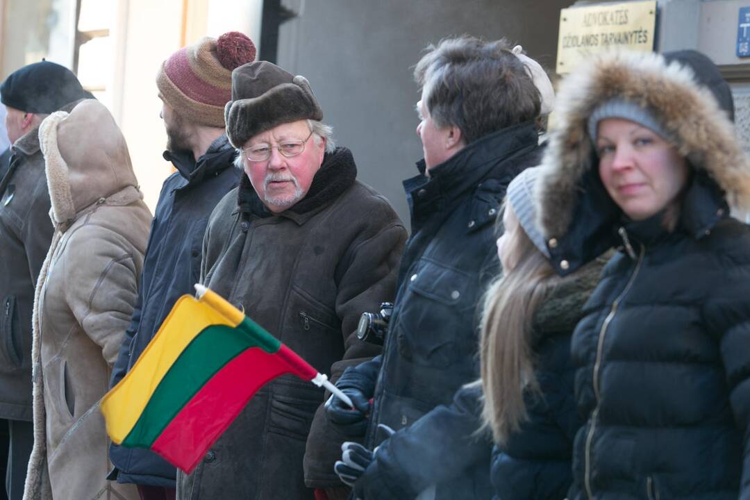 Vilniuje surengta paramos akcija „Ištiesk ranką Ukrainai“ 