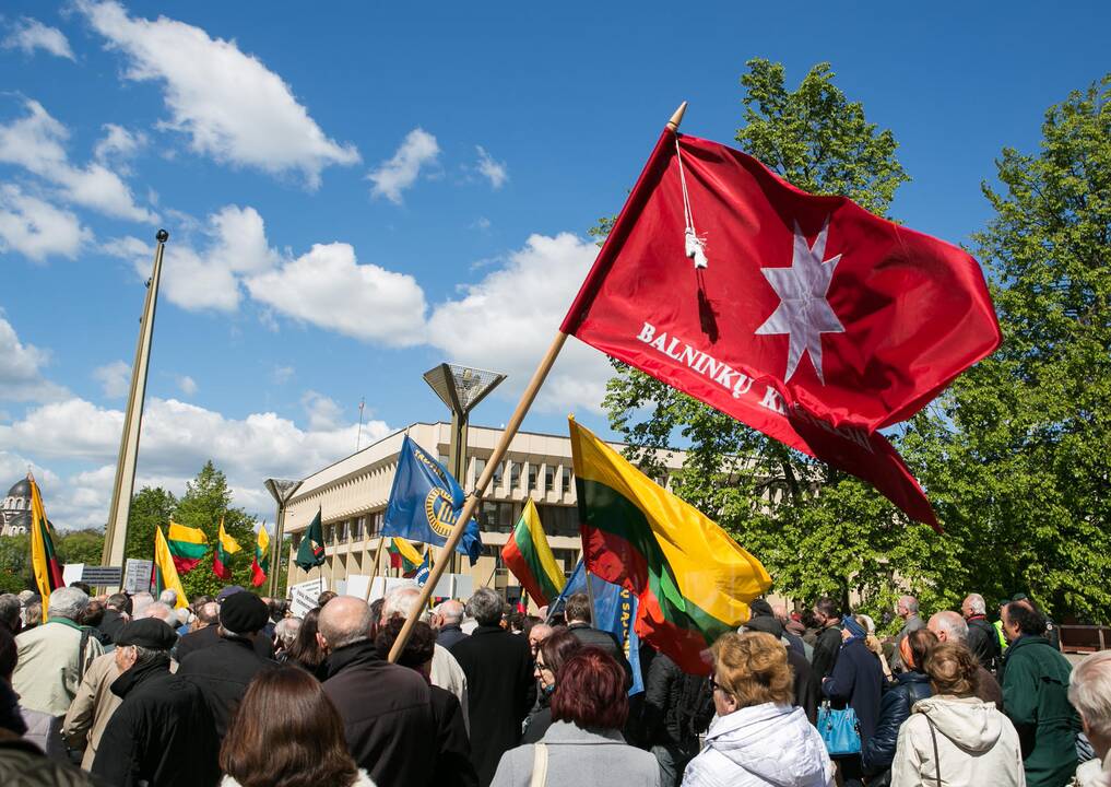 Mitinge prie Seimo skambėjo raginimai ginti lietuvių kalbą