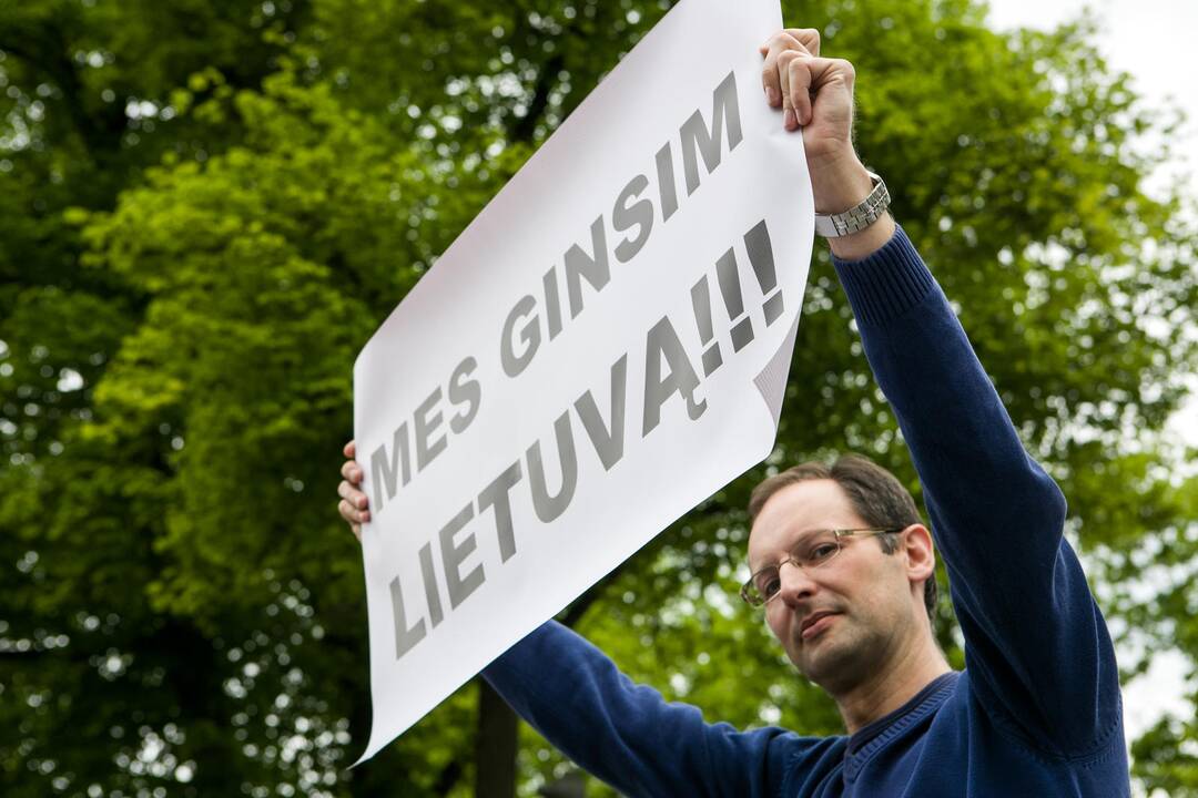 Nepritariančių šauktinių kariuomenės grąžinimui protestas