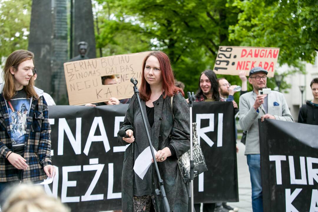 Nepritariančių šauktinių kariuomenės grąžinimui protestas