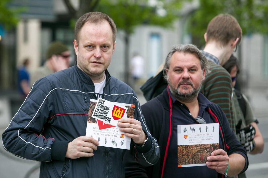 Nepritariančių šauktinių kariuomenės grąžinimui protestas