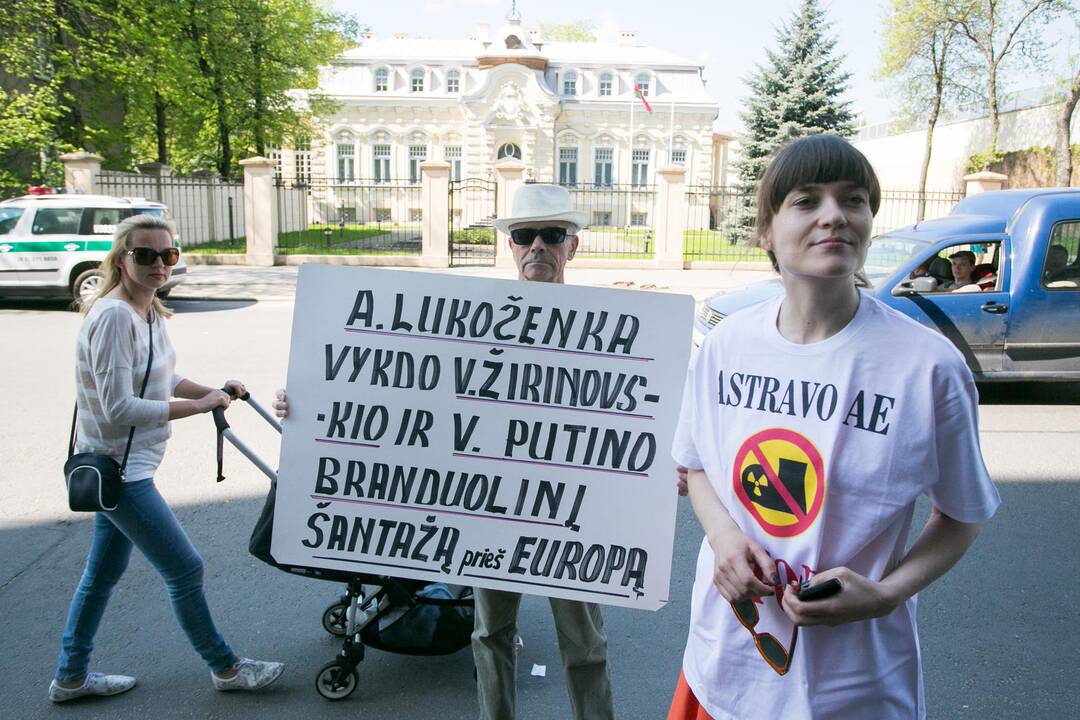 Konservatorių piketas prieš Astravo AE