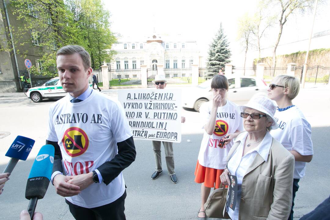 Konservatorių piketas prieš Astravo AE