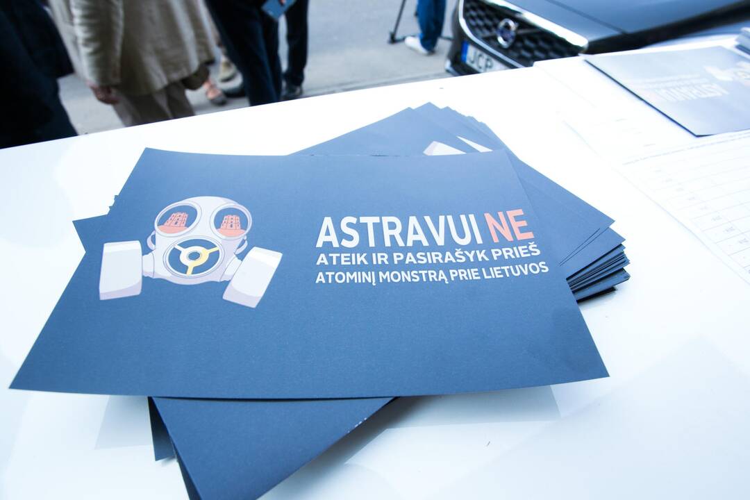 Konservatorių piketas prieš Astravo AE
