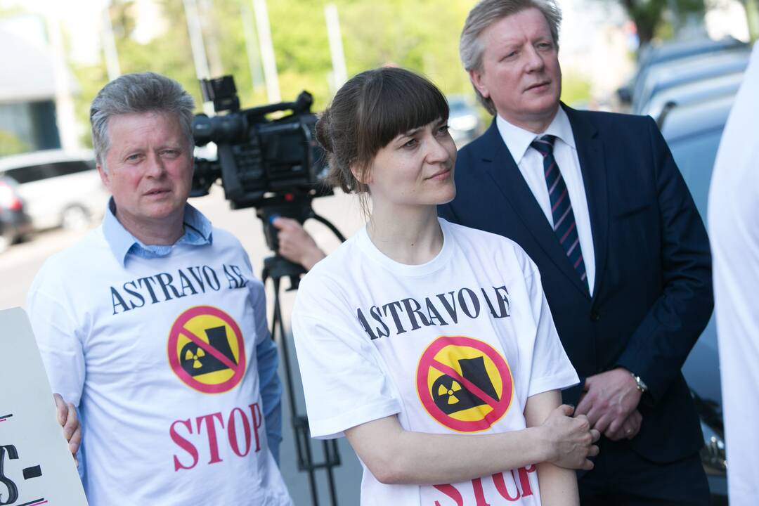 Konservatorių piketas prieš Astravo AE