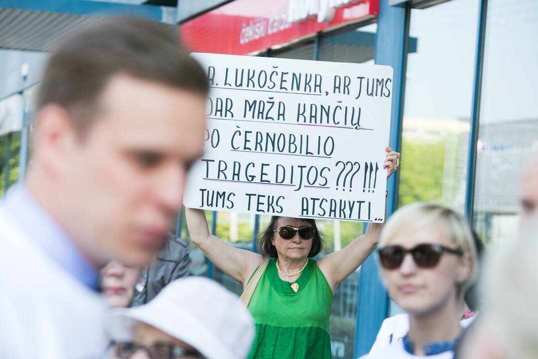 Konservatorių piketas prieš Astravo AE
