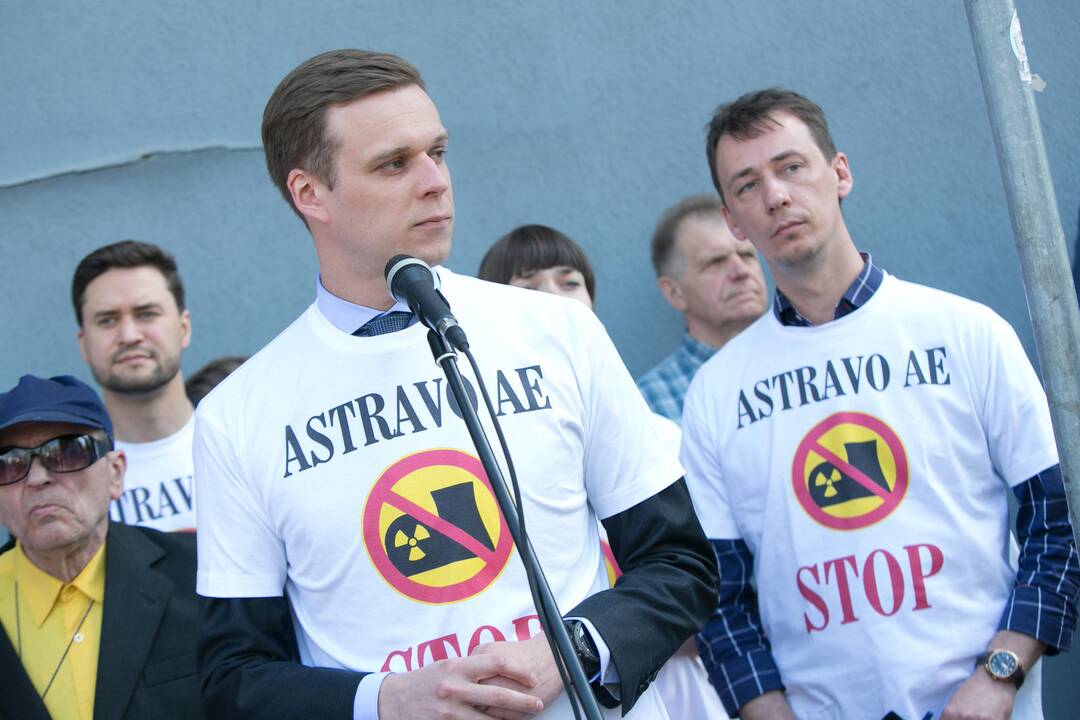Konservatorių piketas prieš Astravo AE