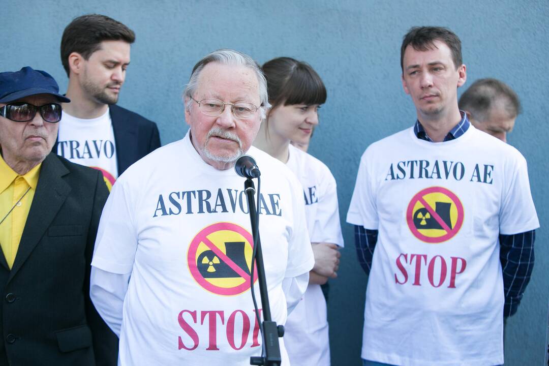 Konservatorių piketas prieš Astravo AE