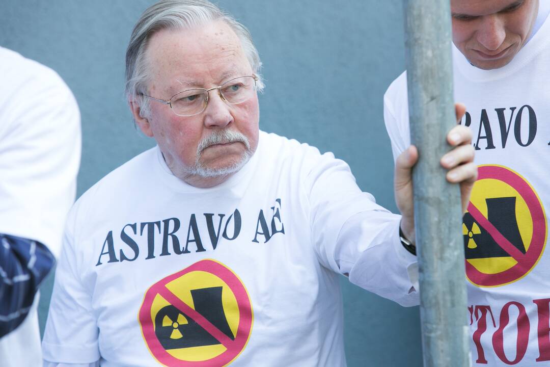 Konservatorių piketas prieš Astravo AE