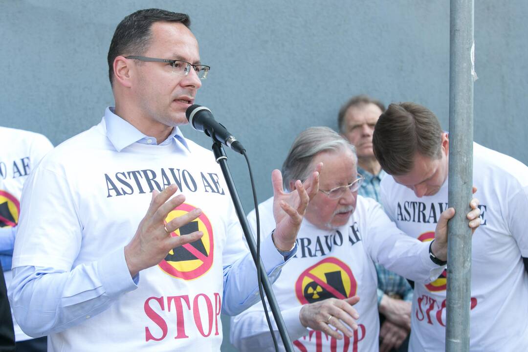 Konservatorių piketas prieš Astravo AE