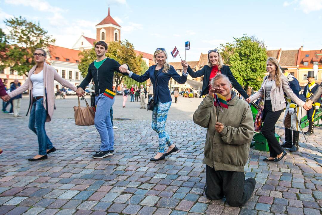 Baltijos kelias atkurtas Kauno širdyje