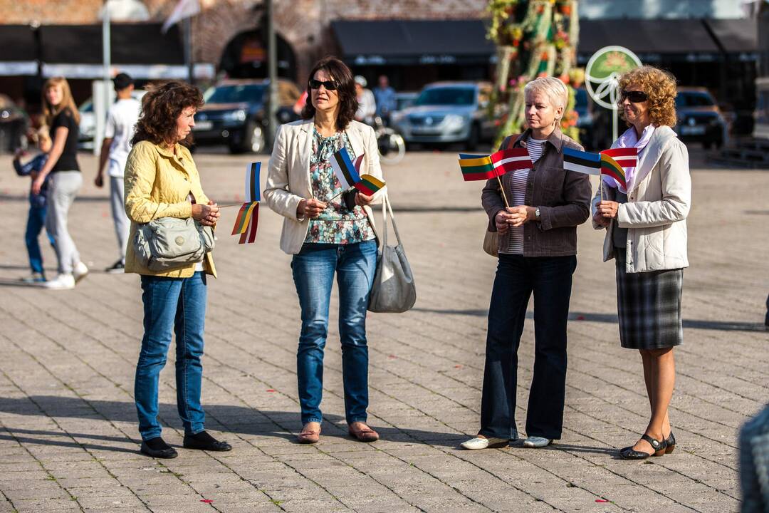 Baltijos kelias atkurtas Kauno širdyje