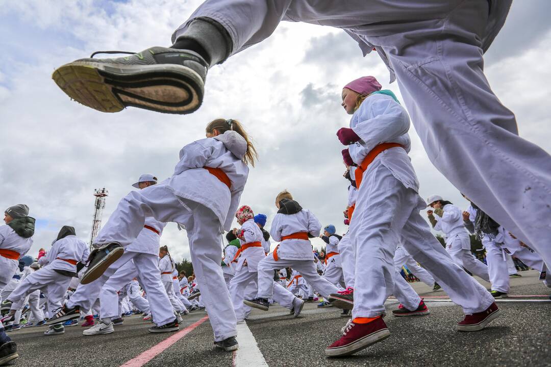 Karatė egzaminas Palangos oro uoste