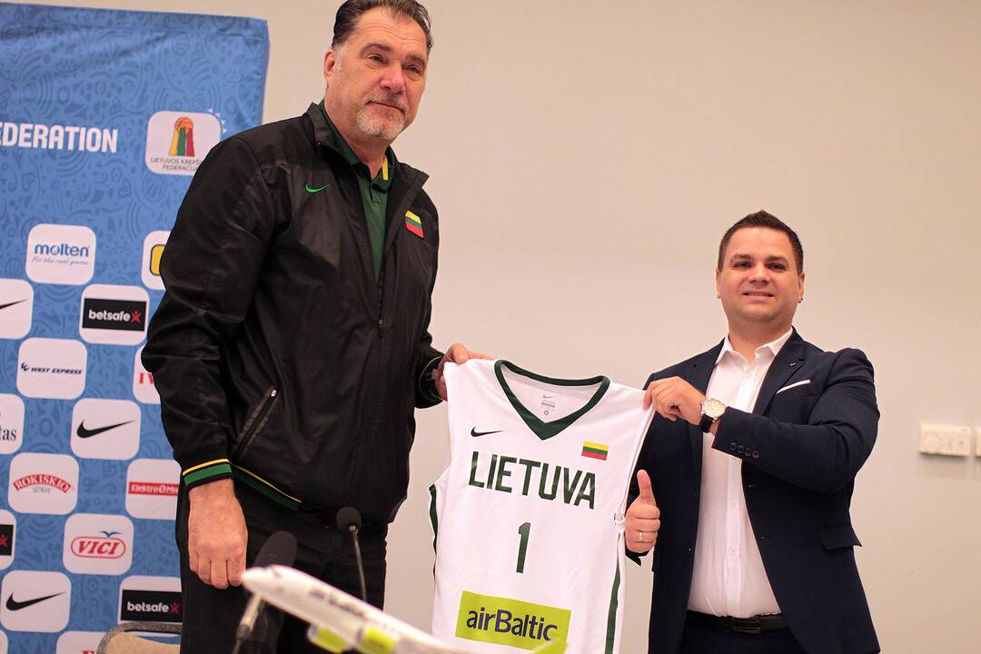 Lietuvos krepšinio rinktinės spaudos konferencija
