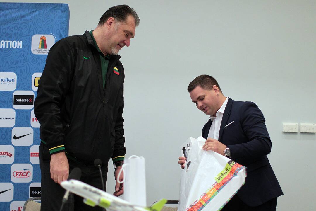Lietuvos krepšinio rinktinės spaudos konferencija