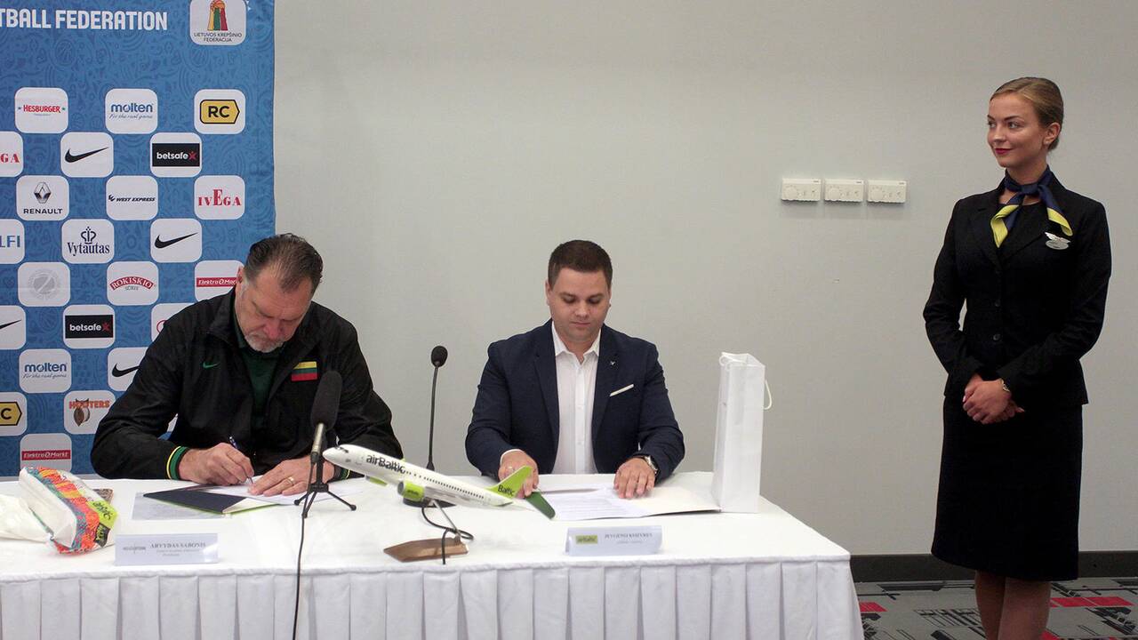 Lietuvos krepšinio rinktinės spaudos konferencija