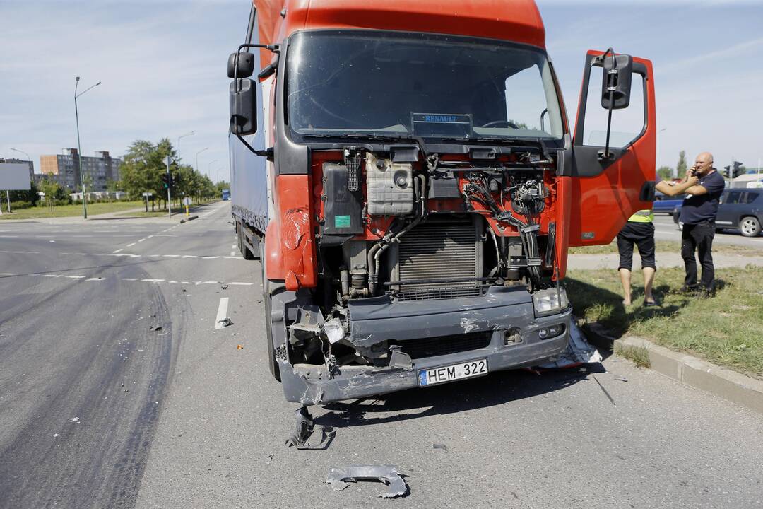 Avarija Šilutės ir Smiltelės gatvių sankryžoje