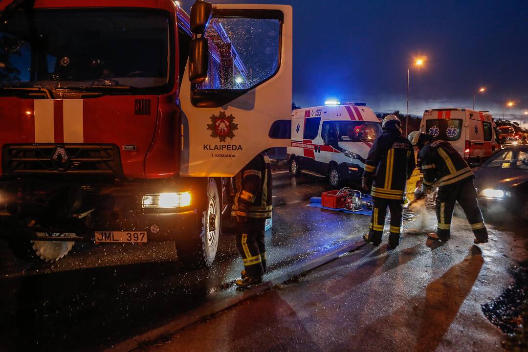 Avarija ant Lideikio gatvės viaduko