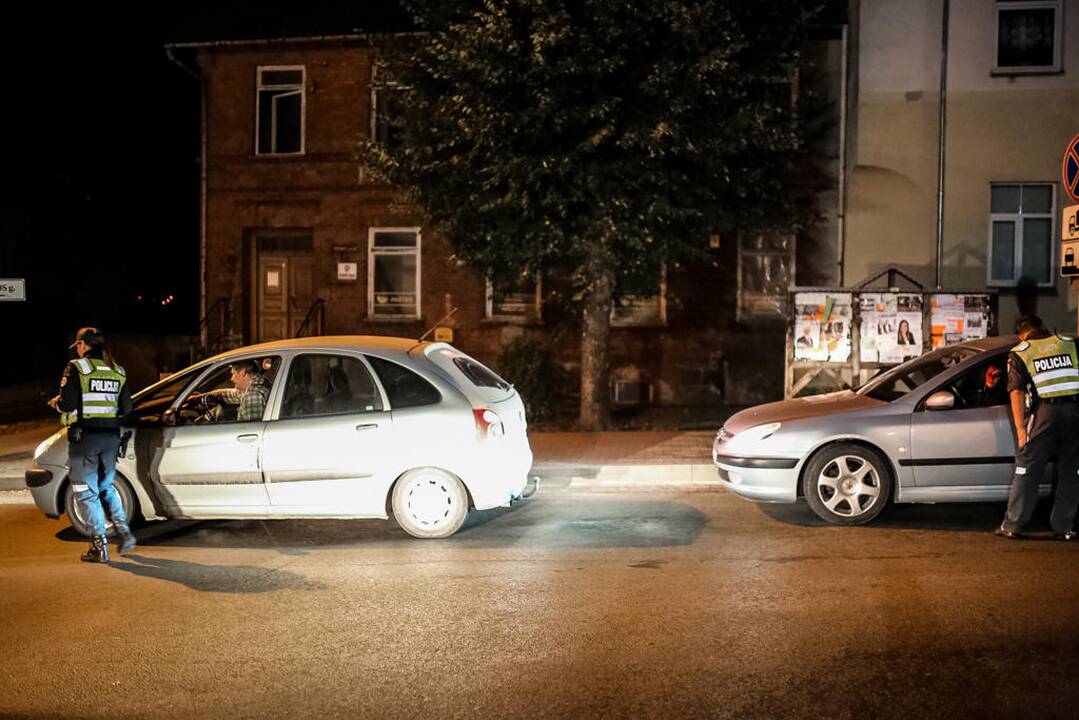 Naktinis policijos reidas Klaipėdoje