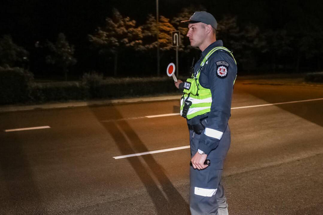 Naktinis policijos reidas Klaipėdoje