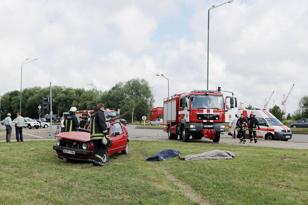 Klaipėdoje - tragiška avarija: žuvo du žmonės