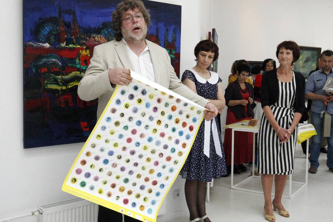 Parodos „40 kūrybos metų“ ekspozicijos fragmentas.