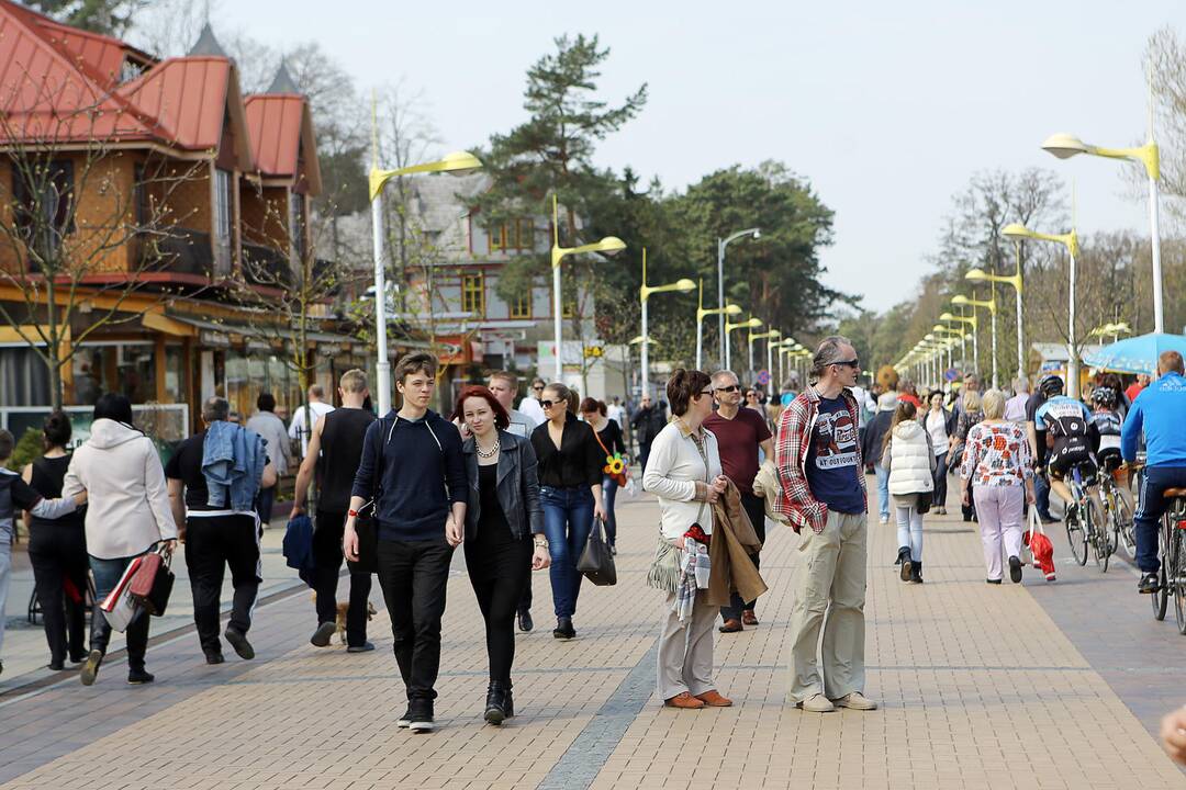 Per Velykas Palanga džiaugėsi poilsiautojų antplūdžiu