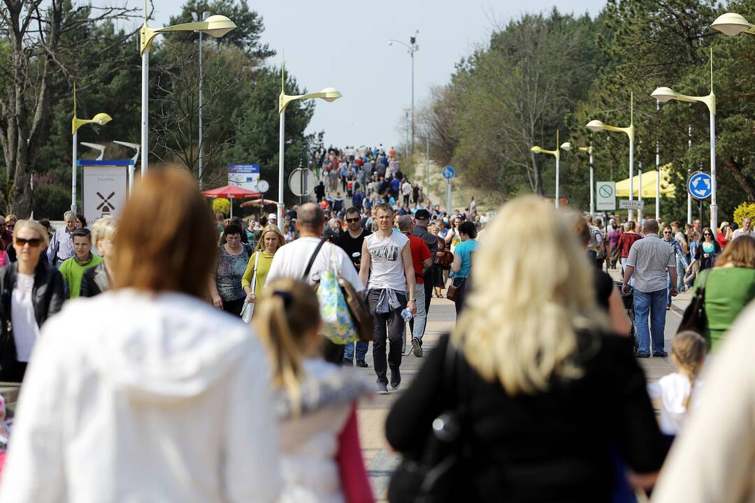 Per Velykas Palanga džiaugėsi poilsiautojų antplūdžiu